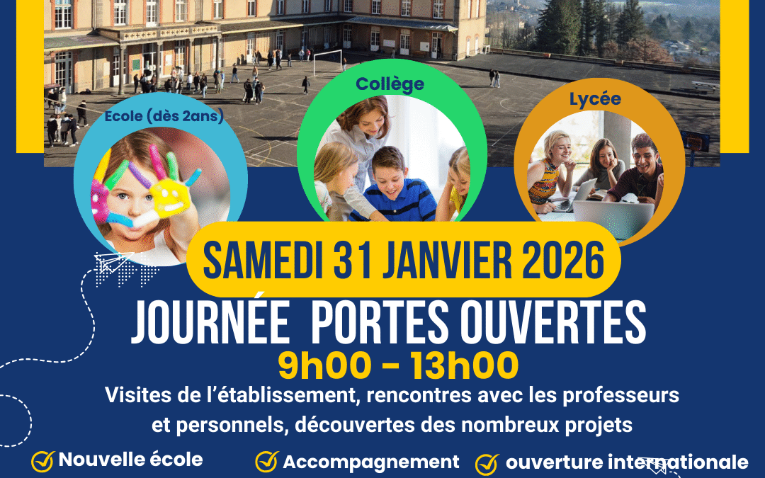 Samedi 31 janvier, journée Portes ouvertes 2026